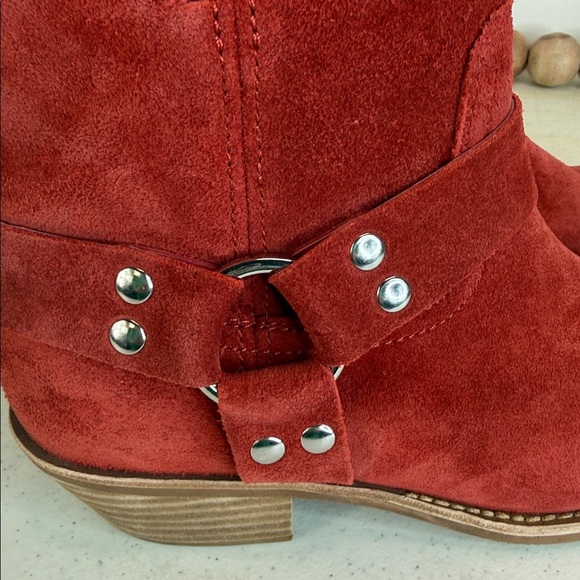 Jeffery Campbell/Waylon Harness Boot (Women)Tomato Red Size 7.5 NWOB - Picture 11 of 11